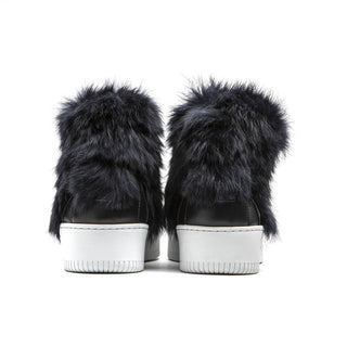 Blaue Baumwoll-Sneaker für Damen