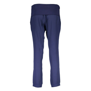 Blaue Polyester-Trainingshose für Damen