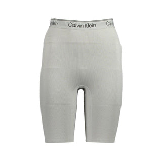 Pantalones deportivos de poliéster gris para mujer