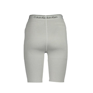 Pantalones deportivos de poliéster gris para mujer
