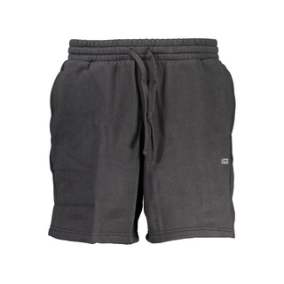 Black Cotton Men's Sweatpants
