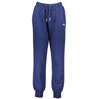 Pantalones deportivos de algodón azul para mujer