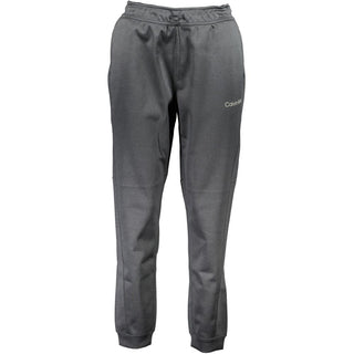 Pantalones deportivos de poliéster negro para mujer