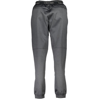 Pantalones deportivos de poliéster negro para mujer