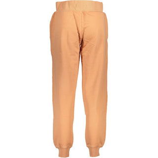 Orangefarbene Damen-Jogginghose aus Baumwolle