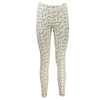 Weiße Baumwoll-Damen-Leggings