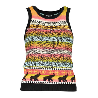 Schwarzes Viskose-Damen-Tanktop