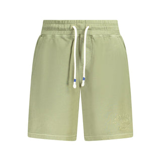 Pantalón de chándal de algodón verde para hombre