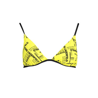 Traje de baño de poliamida amarillo para mujer