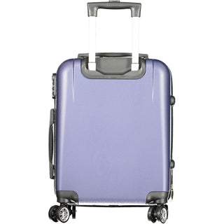Bolso de viaje de poliuretano azul para mujer