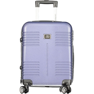 Bolso de viaje de poliuretano azul para mujer