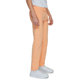 Orangefarbene Baumwoll-Chino-Hose