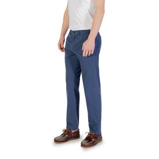 Blaue Skinny-Hose aus Baumwolle