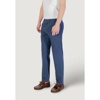 Blaue Skinny-Hose aus Baumwolle