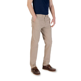 Beige Skinny-Hose aus Baumwolle