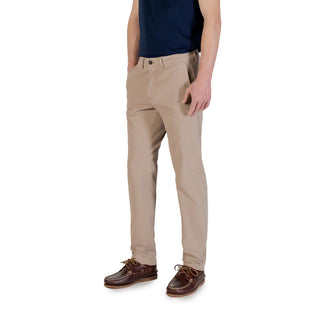 Beige Skinny-Hose aus Baumwolle