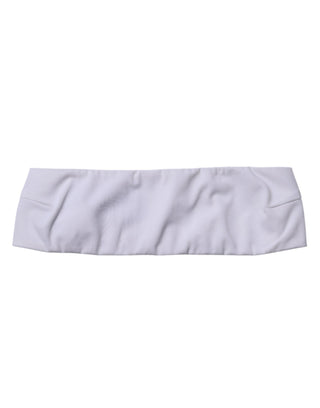 Weißes Bandeau-Trägertop aus Nylonmischung