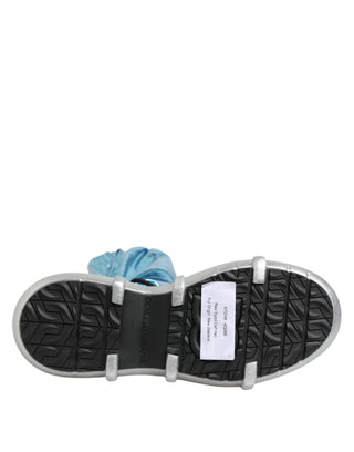 Blaue Schnürstiefel Overknee-Stiefel Herren