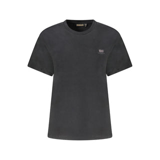 Schwarzes Baumwoll-T-Shirt für Damen