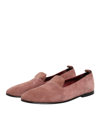 Pink Suede Loafers Formal Men Dress Shoes
