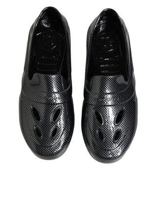 Black Rubber Slides Low Top Sneakers Shoes