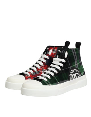 Zapatillas altas para hombre multicolor de algodón  