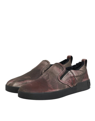 Mehrfarbige Baumwolle Low Top Slip On Herren-Sneaker Schuhe