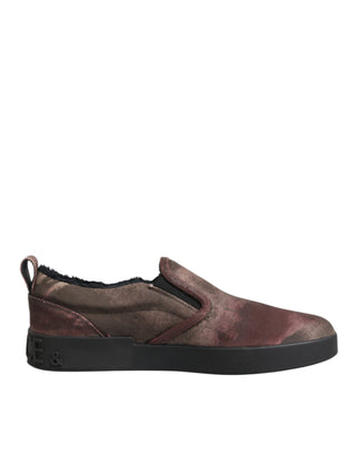 Multicolor Cotton Low Top Slip On Men Sneakers Shoes