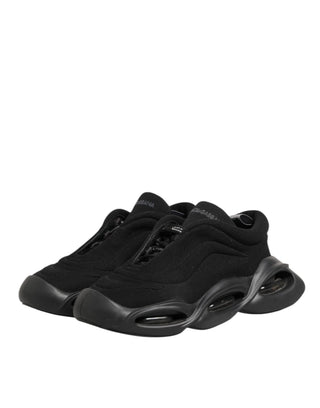 Zapatillas bajas para hombre negras con cordones y diseño Wave  