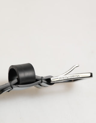 Mehrfarbiger PVC-Gürtel für Herren mit Blumenmuster und Silberschnalle
