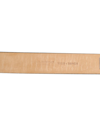 Black Classic Leather Silver-Tone Buckle Belt