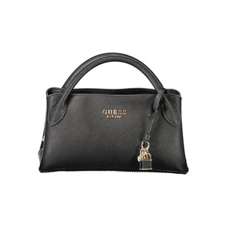 Bolso negro de poliuretano para mujer