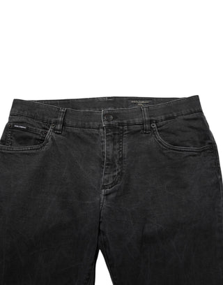Dark Gray Cotton Stretch Denim Trouser Jeans