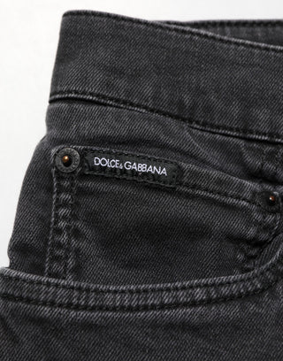 Dark Gray Cotton Stretch Denim Trouser Jeans