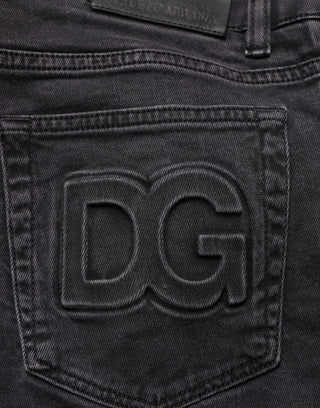 Dark Gray Cotton Stretch Denim Trouser Jeans
