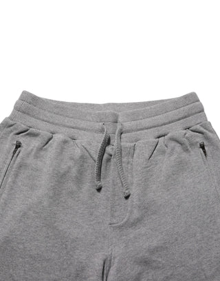 Baumwoll-Jogger-Sweatpants, Grau