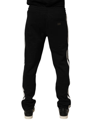 Schwarze Baumwoll-Jogginghose
