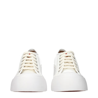 Zapatillas blancas de plataforma de cuero