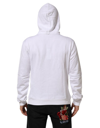 Sudadera con capucha blanca con Sagrado Corazón  