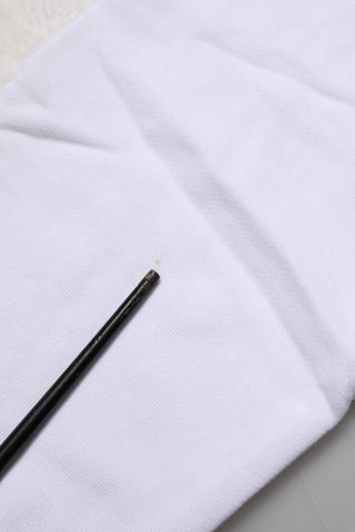 Weißer Kapuzenpullover "Heiliges Herz"