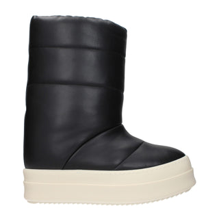 Black Leather Ankle Boots