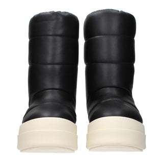Black Leather Ankle Boots