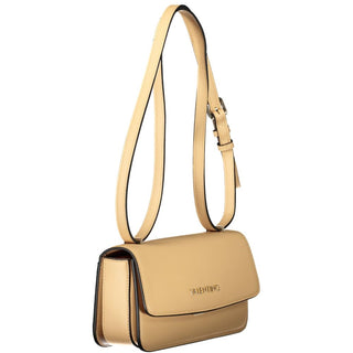 Beige Polyurethane Women Bag