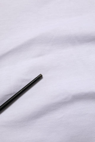 Weißes T-Shirt aus Baumwolle mit Logo-Print und Rundhalsausschnitt