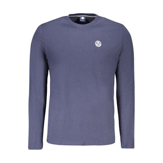 Blue Cotton Men's T-Shirt