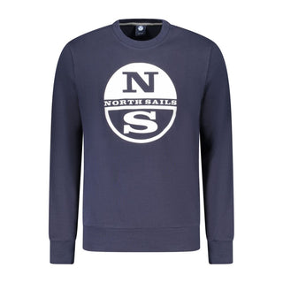 Blue Cotton Men's Sweatshirt
