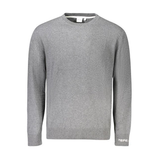 Suéter gris de algodón para hombre