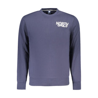 Blaues Baumwoll-Sweatshirt für Herren
