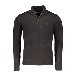 Schwarzer Acryl-Herrenpullover