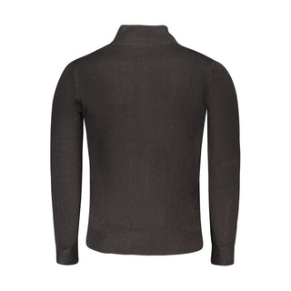 Schwarzer Acryl-Herrenpullover